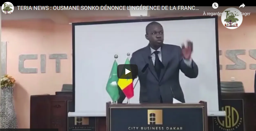 Sénégal: Ousmane Sonko dénonce l’ingérence de la France en Afrique